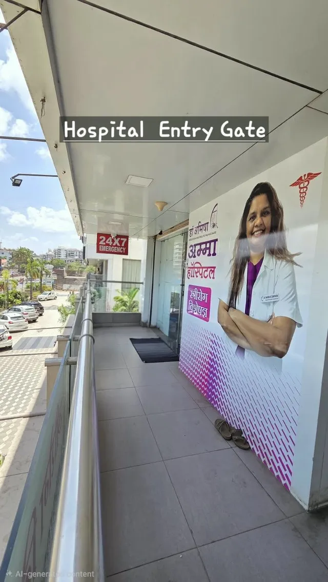 Amma Hospital entrance, Fortune Square, Chala, Vapi